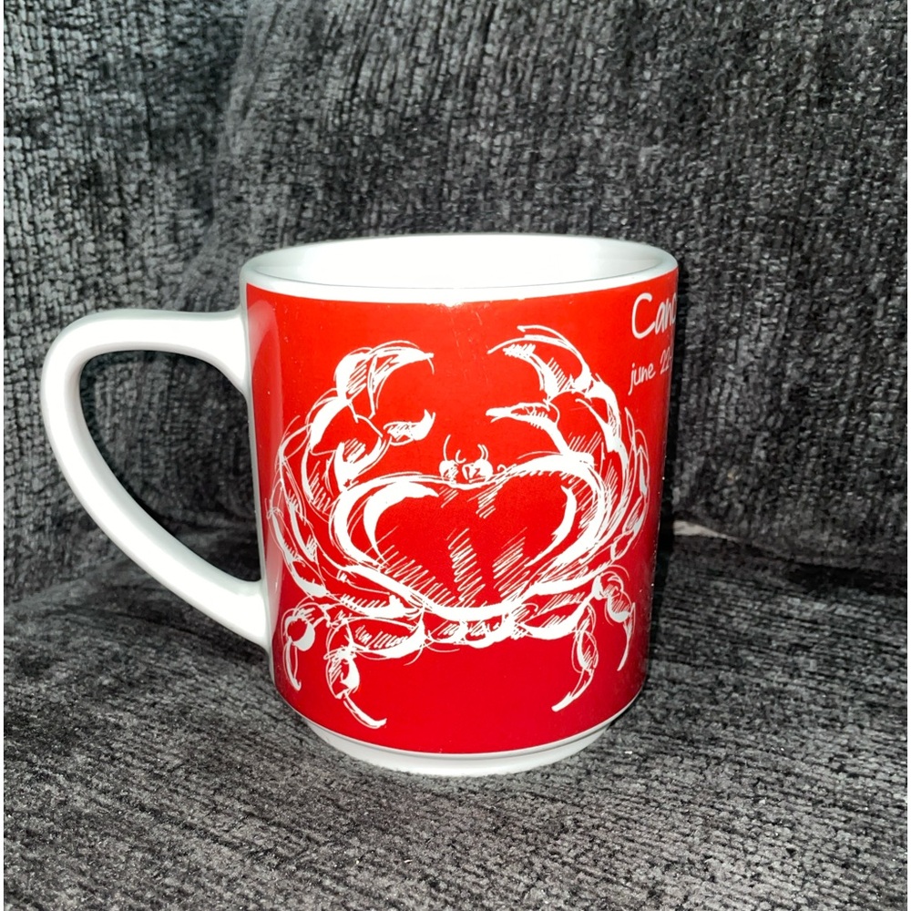 Drawn Zodiac Cancer Mug By Signature Housewares 2013 Coffee Cup Zodiac Birthday